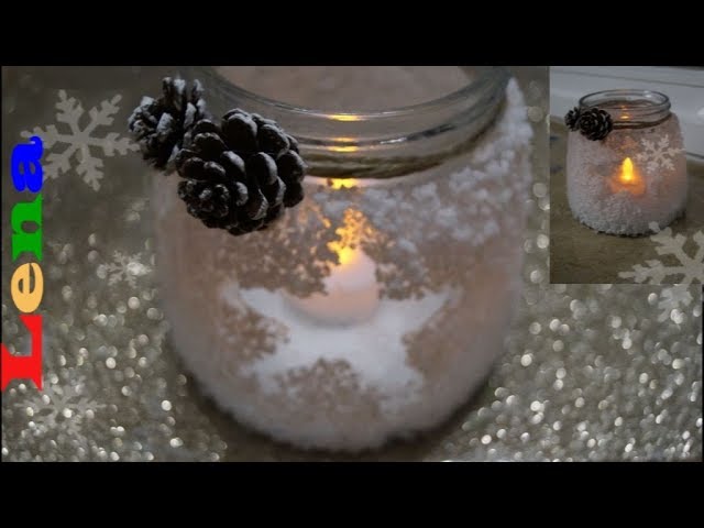 Windlicht aus Salz - Winter Deko Idee - YouTube