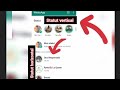 Comment revenir sur lancienne version de whatsapp avec laffichage des statuts en vertical