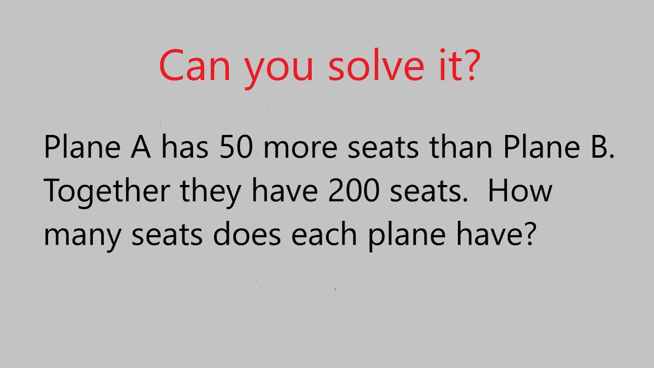Can you solve this problem? See how to do it quickly Algebra help ...