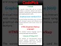 How to define Firewall, Graphical user interface, HTML and Internet of things (IOT) ??