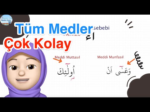 Tecvid Öğreniyorum - Tüm Medler / Meddi Muttasıl, Munfasıl, Lazım, Arız, Lin / En Pratik Anlatım.