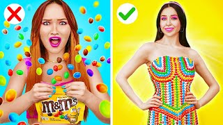 CLEVER WAYS TO SNEAK CANDIES | Awesome Food Hacks And Tricks by 123 Go!