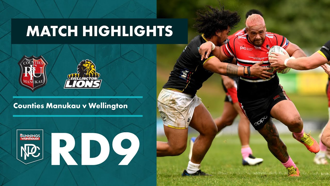 Bunnings NPC 2022 Round 9 Highlights Counties Manukau v Wellington