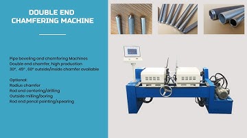 automatic double end chamfering machine,small bar chamfering machine