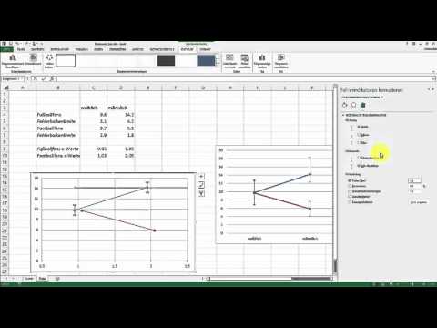 Liniengrafiken in Excel mit horizontal versetzten Datenreihen