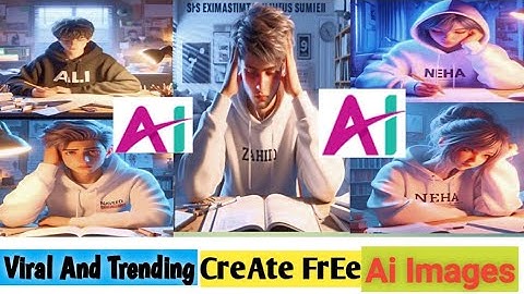 Creat Viral & Trending Exam Study 3D Ai Photo Editing | Viral Photo Editing | Microsoft Bing