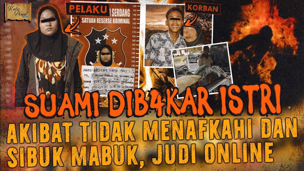 ASYIK BERMAIN JUDI ONLINE DI WARNET, ISTRI DATANG BAWA BENSIN DAN BAK4R SUAMI !