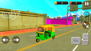 City Tuk-Tuk Driver Simulator - Offroad Auto Rickshaw Game - Android Gameplay