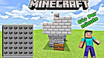 | Easiest Auto Cobblestone Generator Farm Building Tutorial In Minecraft | Support All Version |