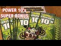 Power 10s  super bonus tickets california lottery scratchers