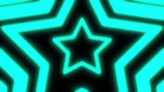 Black and Teal Y2k Neon LED Lights Star Background || 1 Hour Looped HD