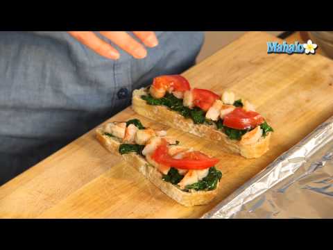 How to Make an Open-Faced Shrimp Grilled Cheese Sandwich