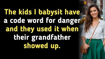 The kids I babysit have a code word for danger and they used it when their grandfather showed up.