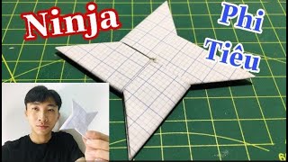 Cách Làm Phi Tiêu Ninja  Bằng Giấy Thật Dễ Dàng ( How To Make a Paper Ninja Star )