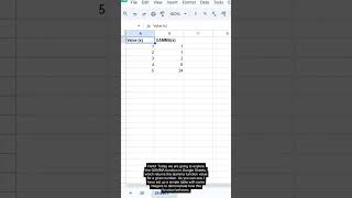 GAMMA Function in Google Sheets — Formula #359 of 500 #Shorts