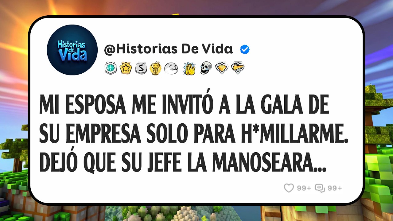 Mi Esposa Me Invitó a la Gala de su Empresa Solo Para H*millarme. Dejó que su Jefe la Manoseara...