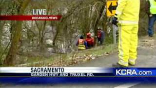 Rescuers Search For Car In American River