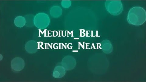 Medium Bell Ringing Near- royalty free