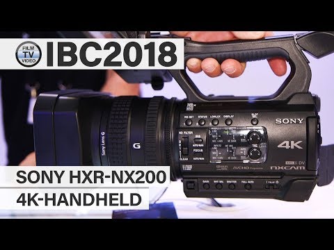IBC2018: 4K-Handheld Sony HXR-NX200