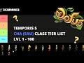 TEMPORIS V: CHANCE (EAU) CLASS TIER LIST LVL 1-100 RUSH [DOFUS]