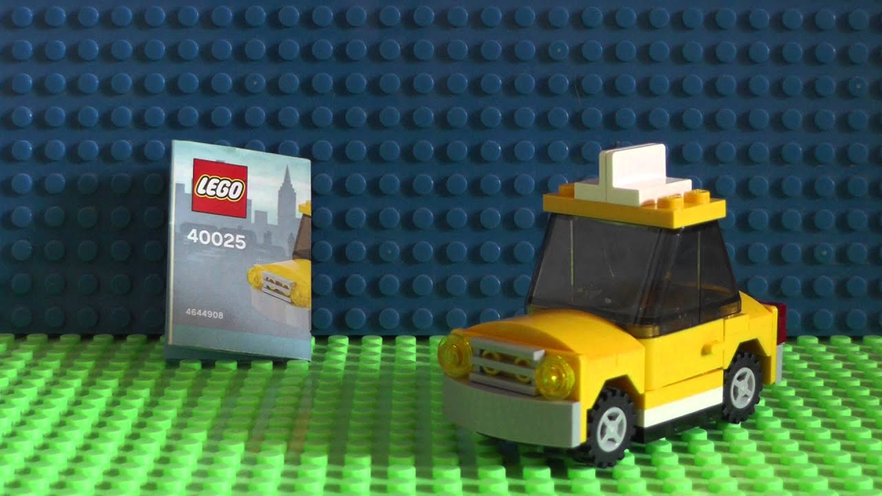 Эксклюзивный обзор промо-набора (polybag) ЛЕГО 40025 -Нью-Йоркское такси ( на русском !!!)