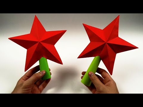 NOEL Basit bir 3D Kağıt Yıldız el SANATLARI.
