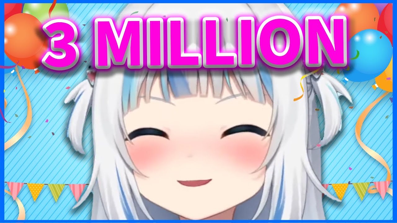 What Gura will DO once she Reaches 3 𝙈𝙄𝙇𝙇𝙄𝙊𝙉 Subs【Gawr Gura / HololiveEN】