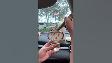 Pha sữa trên ô tô với bình đun nước Uringo và bình hút Evorie #bosamreview #giadinhthisam