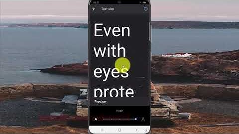 Samsung Galaxy S20 : How to adjust live transcribe text size (Android 10)