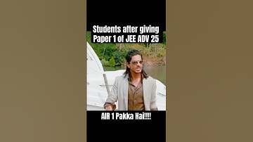 JEE Advanced 2025 : Students after Paper 1 & Paper 2 #iit #jee