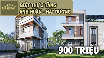 THI CÔNG TRỌN GÓI BIỆT THỰ 3 TẦNG HIỆN ĐẠI TRONG 5 THÁNG TẠI HẢI DƯƠNG