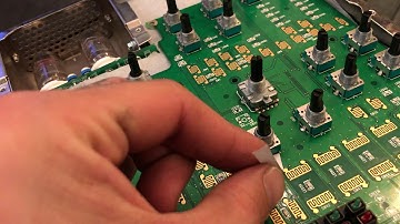 Korg EMX-1 Knob Cleaning (Cleaning Potentiometers With Paper)