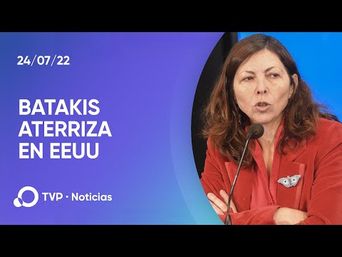 La ministra Batakis llega esta tarde a EE.UU. para reunirse con el FMI