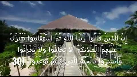 آيات مباركات من سورة فصلت بصوت القارئ الأستاذ محيي الدين أبو العلا