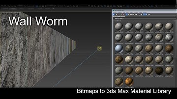 Bitmaps to 3ds Max Material Library