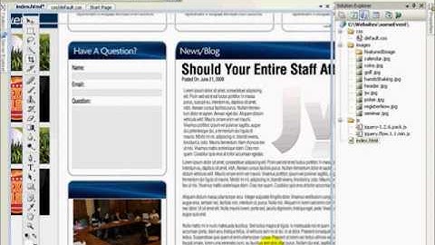 How to Convert a PSD to XHTML - Part 3 of 3.wmv