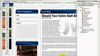 How to Convert a PSD to XHTML - Part 3 of 3.wmv