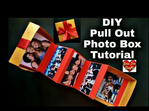 DIY - Pull Out Photo Box  Gift Idea For Friend (Requested Video) 