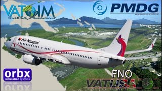 PMDG 737-800 P3D on Vatsim FNO, Port Moresby to Cairns