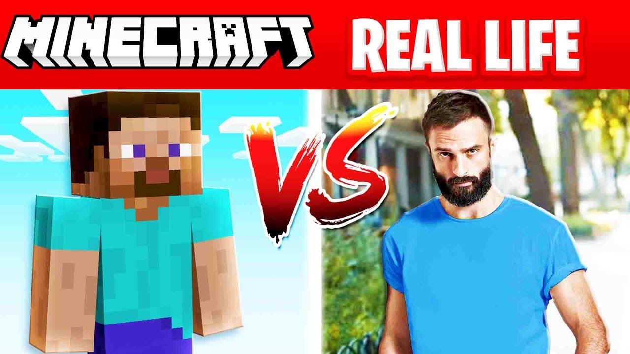 Minecraft steve in real life! 