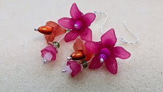 Exotic Blooms earrings with the Softflex design kit.