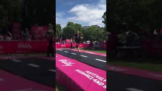 Running world record pace on largest ever treadmill