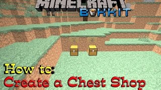 Minecraft [Bukkit] - How to: Create a Shop (Chest Shop)