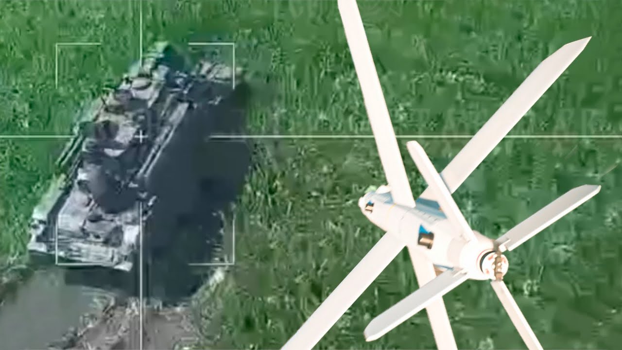 Удар дрона Ланцет-51 в ЗРК Тунгуска Украины - YouTube
