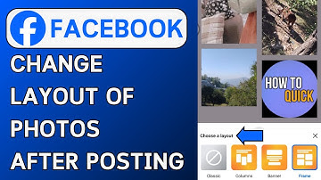 How To Change Layout of Photos After Posting On Facebook (QUICK)