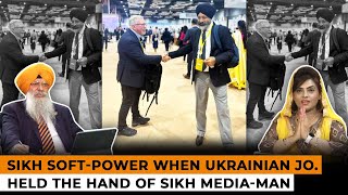 Sikh Soft-Power, When Ukrainian Journalist Held the Hand of Sikh Media-Man: Dr. AS, SOS 09/12/23 P.3 screenshot 1