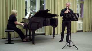 Andre Messager, Solo de Concours for Clarinet and Piano, Dimitri Schenker-Elisabeth Schenker