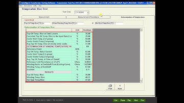 AUTOMATIC TRANSFORMER TESTING SOFTWARE