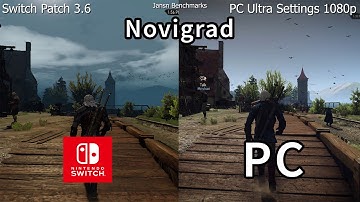 The Witcher 3 | Nintendo Switch Patch 3.6 VS PC Ultra Settings | Graphics Comparison in Novigrad