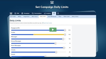 Learn how to set campaigns daily limits on MeetAlfred